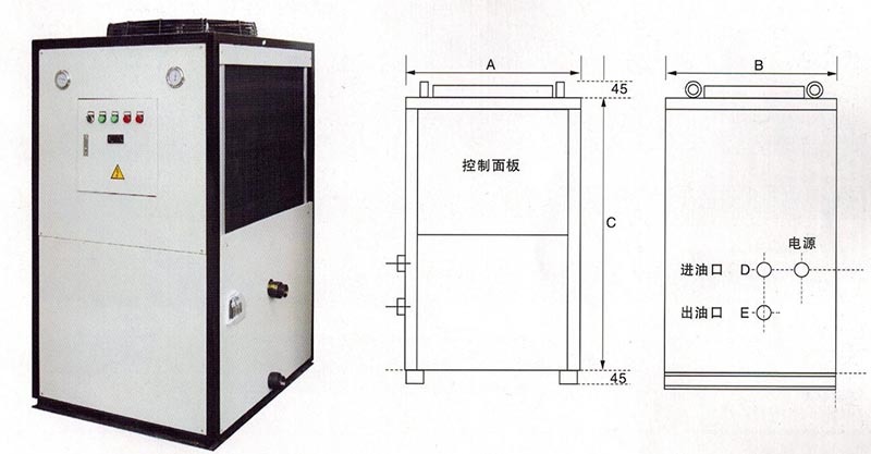 LYD系列油冷机外形尺寸图